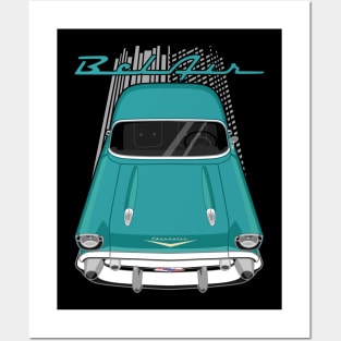 Chevrolet Bel Air 1957 - twilight turquoise Posters and Art